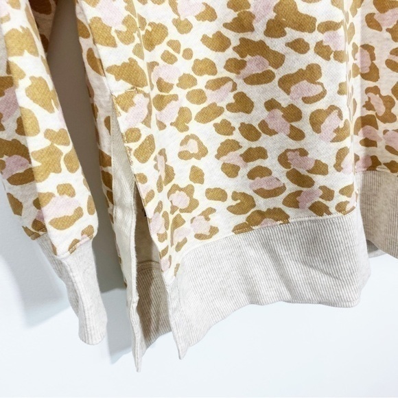 Aerie XS Leopard Crewneck Sweatshirt Cotton‎ - Picture 5 of 11